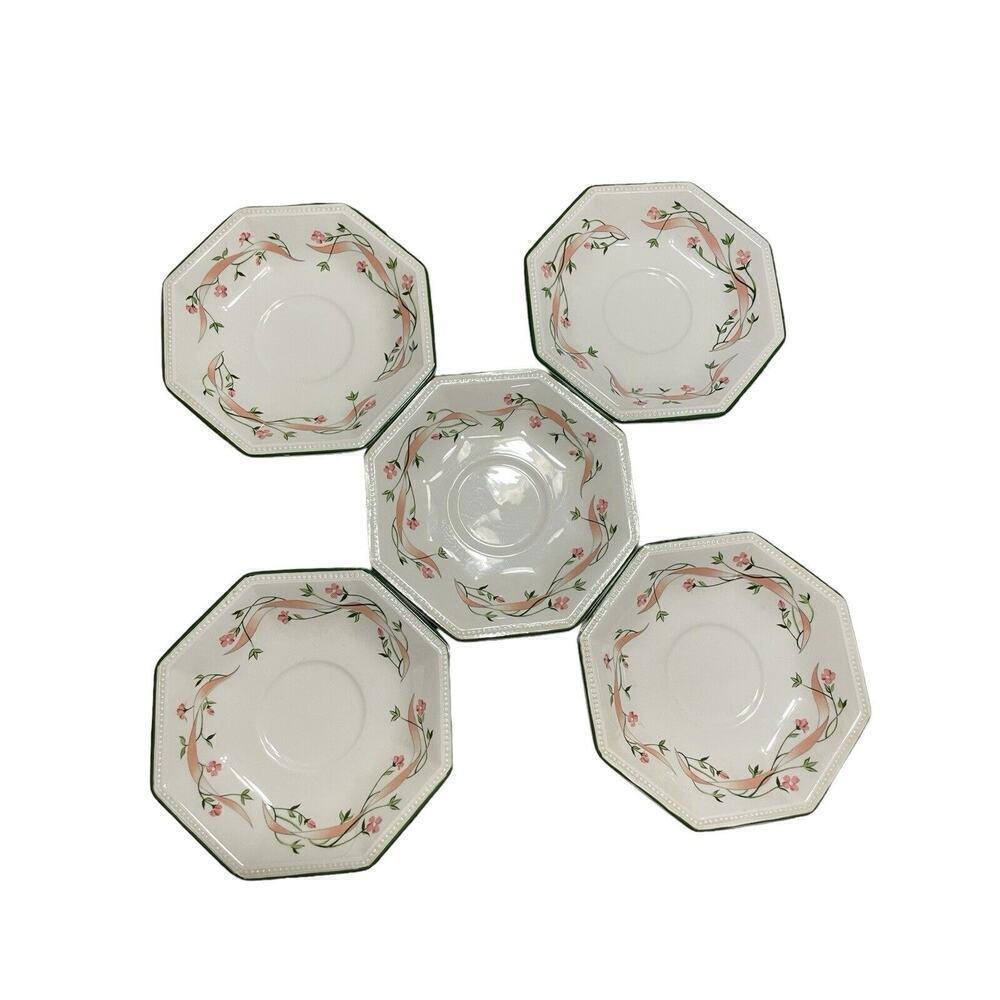 Vintage Eternal Beau By Johnson Brothers 5 1/2" Saucer - Lot Of 5